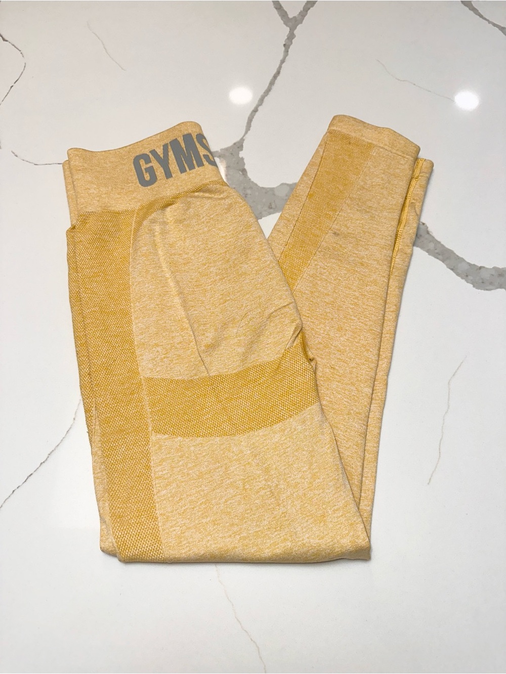 Gymshark Flex High Waisted Yellow Marl Women's Leggings